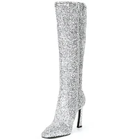 Gianni Bini Adams Sparkle Tinsel Stiletto Tall Boots