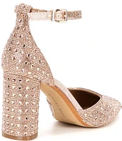 Gianni Bini Alisa Rhinestone Ankle Strap Dress Pumps