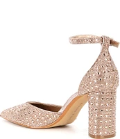 Gianni Bini Alisa Rhinestone Ankle Strap Dress Pumps