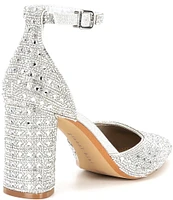 Gianni Bini Alisa Rhinestone Ankle Strap Dress Pumps