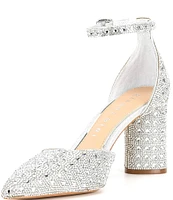 Gianni Bini Alisa Rhinestone Ankle Strap Dress Pumps