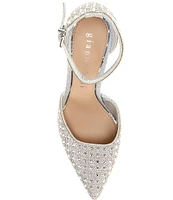 Gianni Bini Alisa Rhinestone Ankle Strap Dress Pumps