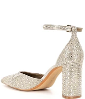 Gianni Bini Alisa Rhinestone Ankle Strap Dress Pumps