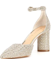 Gianni Bini Alisa Rhinestone Ankle Strap Dress Pumps