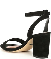 Gianni Bini Arleena Suede Ankle Strap Block Heel Sandals