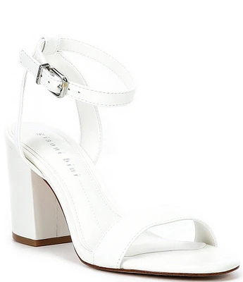 Gianni Bini Arleena Leather Block Heel Sandals