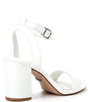 Gianni Bini Arleena Leather Block Heel Sandals