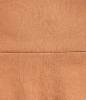 Gianni Bini Ash Square Neck Sleeveless Cut Out Shell Detail Midi Linen A-Line Dress