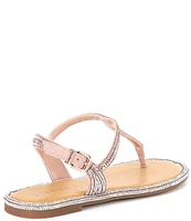 Gianni Bini Avellia Jewel Embellished T-Strap Family Matching Thong Sandals