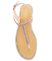 Gianni Bini Avellia Jewel Embellished T-Strap Family Matching Thong Sandals