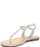 Gianni Bini Avellia Jewel Embellished T-Strap Family Matching Thong Sandals