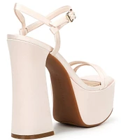 Gianni Bini Babel Satin Strappy Platform Dress Sandals