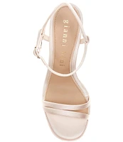 Gianni Bini Babel Satin Strappy Platform Dress Sandals