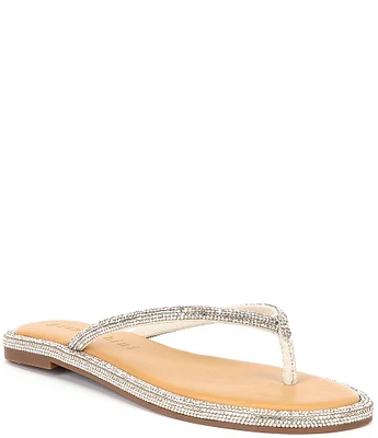 Gianni Bini Betina Bling Embellished Thong Sandals