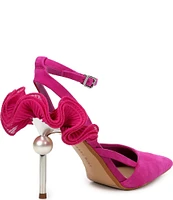 Gianni Bini Bradley Suede Ruffle Detail Pumps