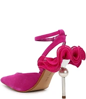 Gianni Bini Bradley Suede Ruffle Detail Pumps