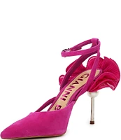 Gianni Bini Bradley Suede Ruffle Detail Pumps