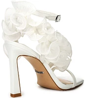 Gianni Bini Bridal Collection Franz Chiffon Ruffle Dress Sandals