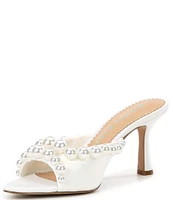 Gianni Bini Bridal Collection Prudence Pearl Trim Dress Sandals