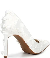 Gianni Bini Bridal Collection Serena Satin Bow Pointed Toe Pumps