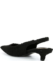 Gianni Bini Britnie Faux Shearling Kitten Heel Slingback Pumps