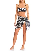 Gianni Bini Cardiff Rock Sarong Swim Cover-Up