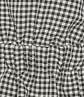 Gianni Bini Chelsea Gingham Strapless Bubble Hem Coordinating Blouse