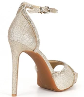 Gianni Bini Constanz Glitter Rhinestone Platform Dress Sandals