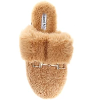 Gianni Bini Coziee Faux Fur Bit Buckle Slippers