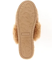 Gianni Bini Coziee Faux Fur Bit Buckle Slippers