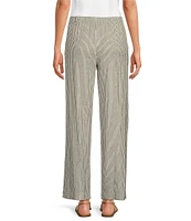 Gianni Bini Dani Stripe Print Linen Drawstring Pants