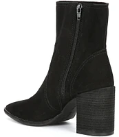 Gianni Bini Darnold Nubuck Block Heel Booties