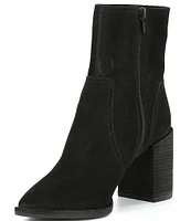 Gianni Bini Darnold Nubuck Block Heel Booties