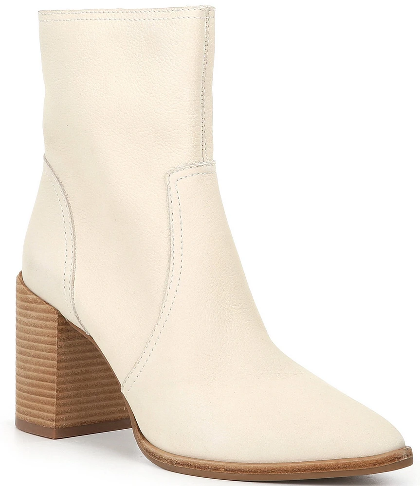 Gianni Bini Darnold Nubuck Block Heel Booties