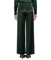 Gianni Bini Devon Wide Leg High Rise Satin Pants