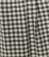 Gianni Bini Elle Gingham Mid Rise Coordinating Bloomer Shorts