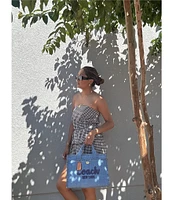 Gianni Bini Elle Gingham Mid Rise Coordinating Bloomer Shorts