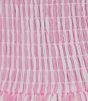 Gianni Bini Ellie Stripe Smocked Drop Waist Bubble Hem Dress