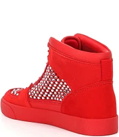 Gianni Bini Evie Perforated Rhinestone High Top Sneakers