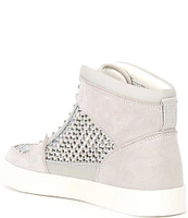 Gianni Bini Evie Perforated Rhinestone High Top Sneakers