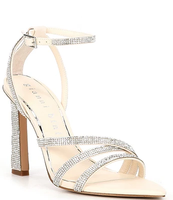 Gianni Bini Fitzthree Rhinestone Embellished Strappy Dress Sandals