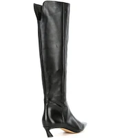 Gianni Bini Gianna Leather Kitten Heel Tall Boots