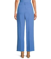 Gianni Bini Hartley Crepe Pleated Straight Wide Leg Coordinating Pants