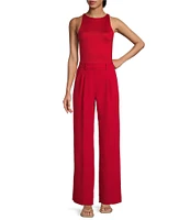 Gianni Bini Hartley Crepe Pleated Straight Wide Leg Coordinating Pants