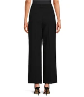 Gianni Bini Hartley Crepe Pleated Straight Wide Leg Coordinating Pants