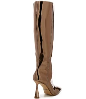 Gianni Bini Indy Mirror Metallic Stiletto Tall Boots