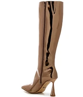 Gianni Bini Indy Mirror Metallic Stiletto Tall Boots