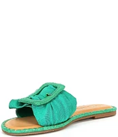 Gianni Bini Jaxson Faille Mismatched Buckle Flat Sandals