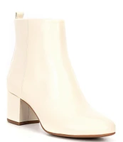 Gianni Bini Jaydennn Leather Block Heel Booties