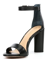 Gianni Bini Joenah Two Piece Ankle Strap Block Heel Dress Sandals